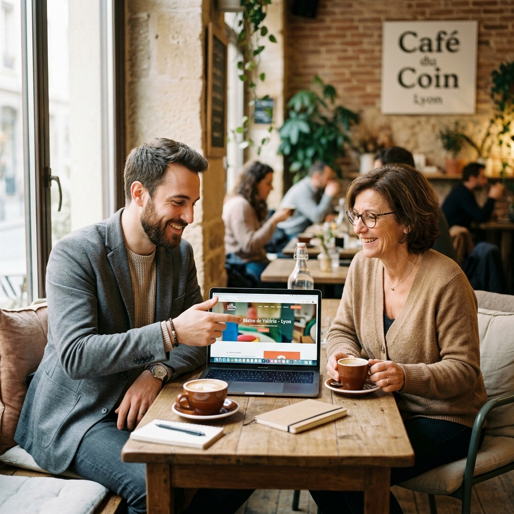 Collaboration locale et humaine avec l'agence